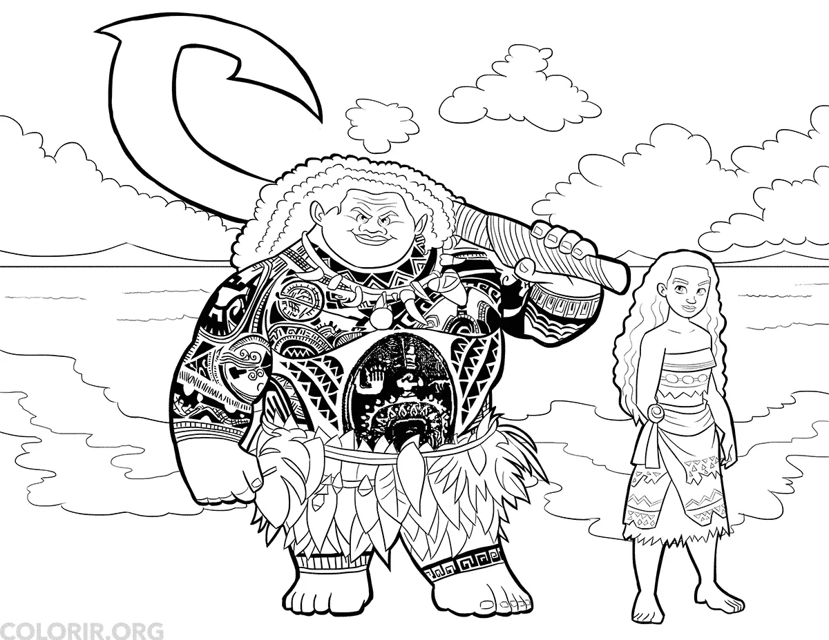 Moana Coloring Pages – 003