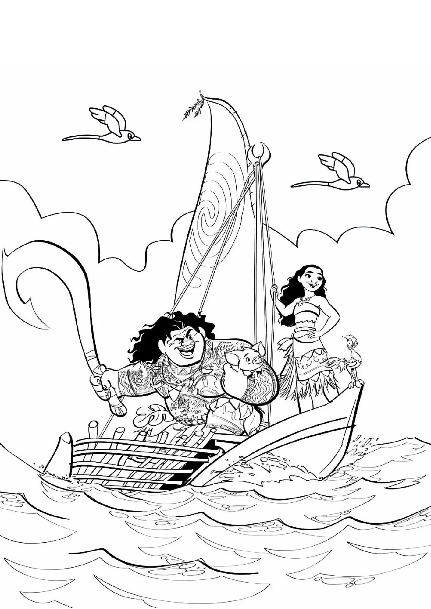 Moana Coloring Pages – 034