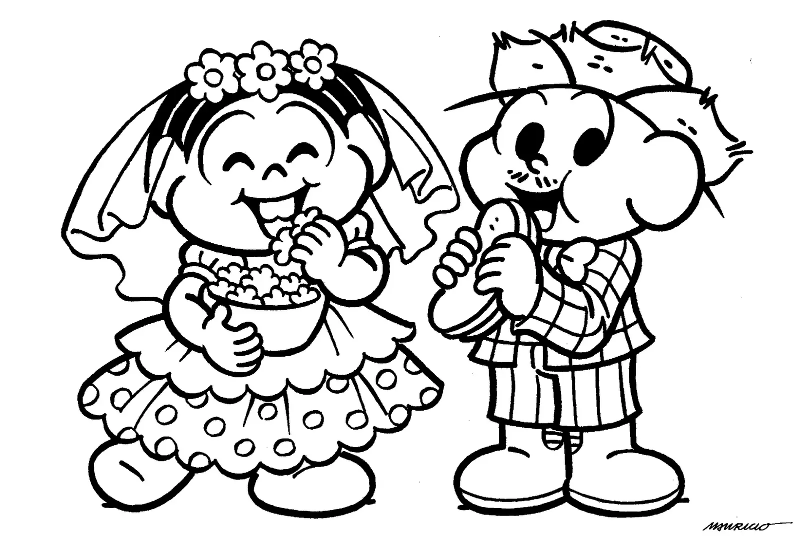 Monica Gang Coloring Pages – 005