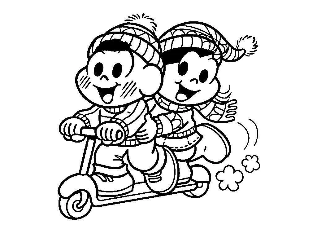 Monica Gang Coloring Pages – 009