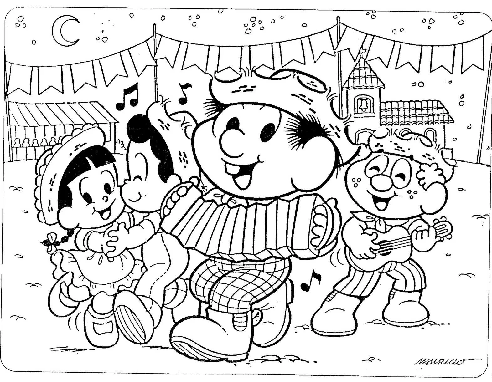 Monica Gang Coloring Pages – 027