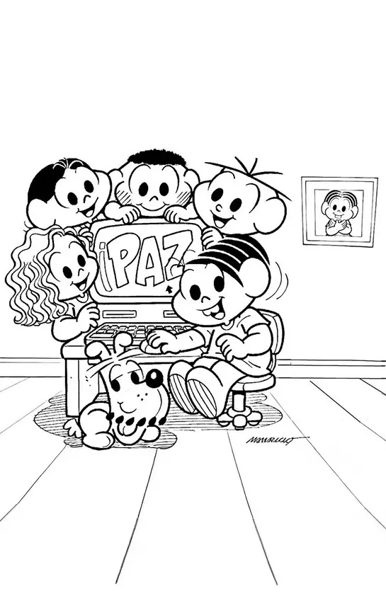 Monica Gang Coloring Pages – 042