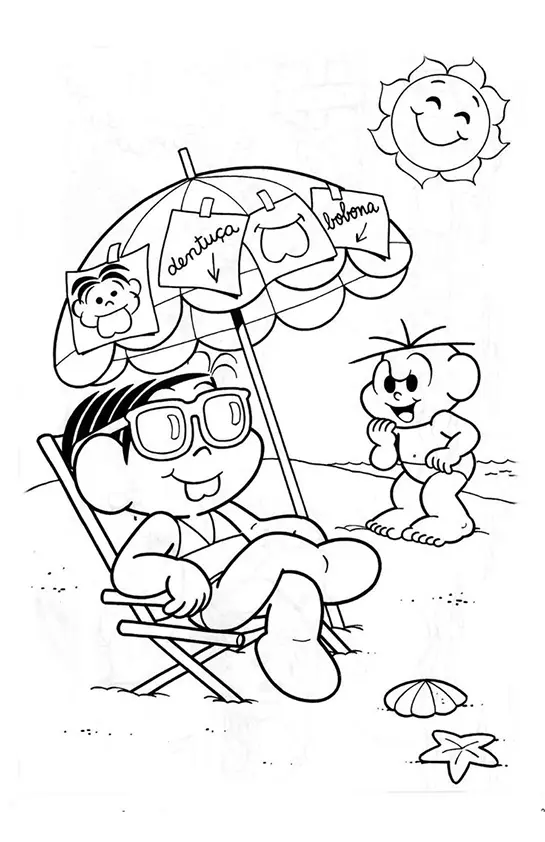 Monica Gang Coloring Pages – 050