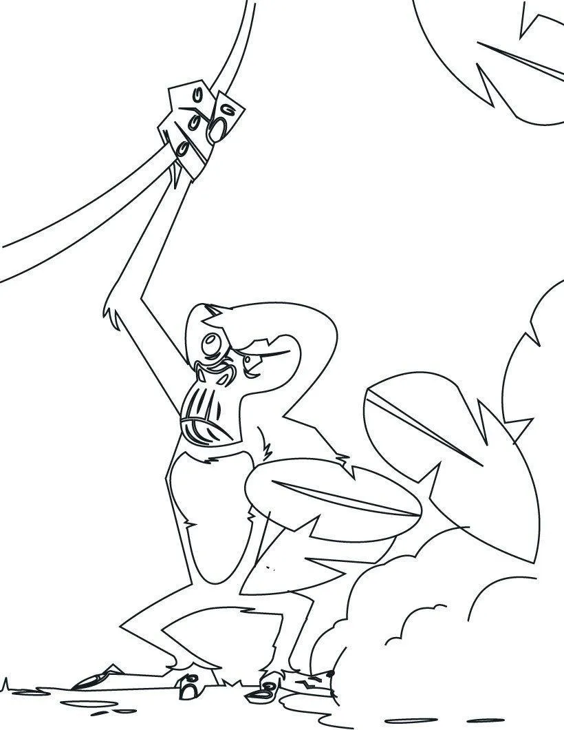 Monkeys Coloring Pages – 021