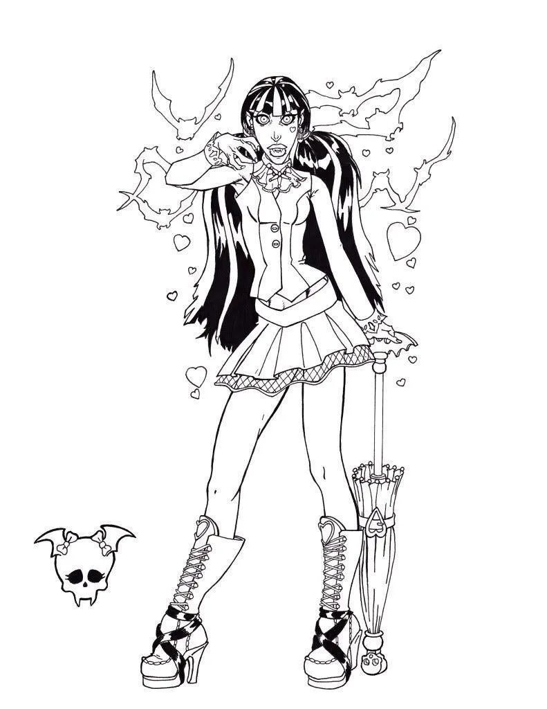 Monster High Coloring Pages – 040