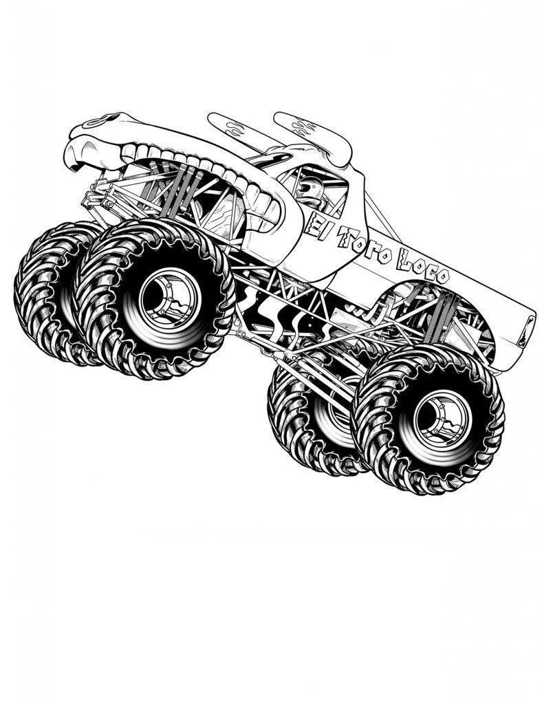 Monster Truck Coloring Pages – 006