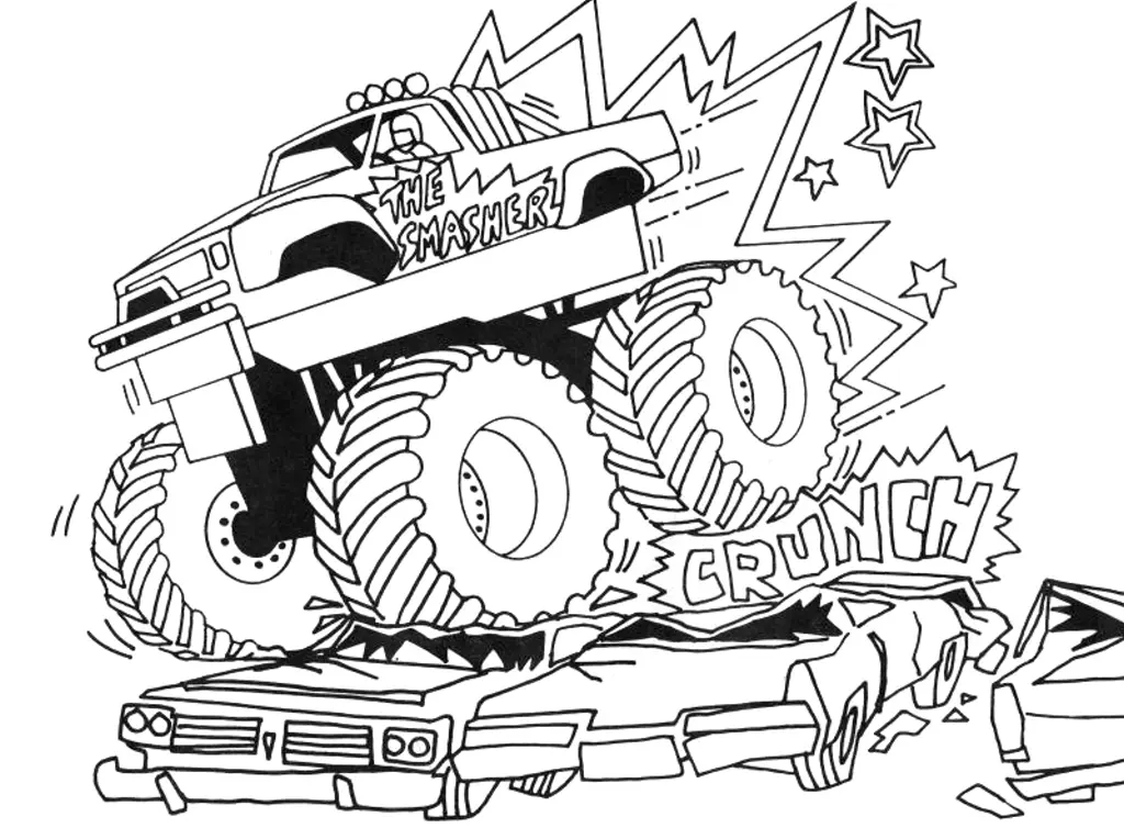 Monster Truck Coloring Pages – 009