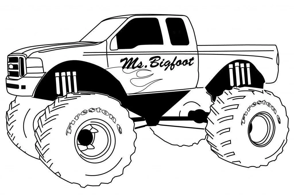 Monster Truck Coloring Pages – 011