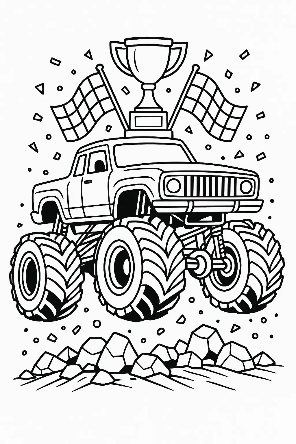 Monster Truck Coloring Pages – 032