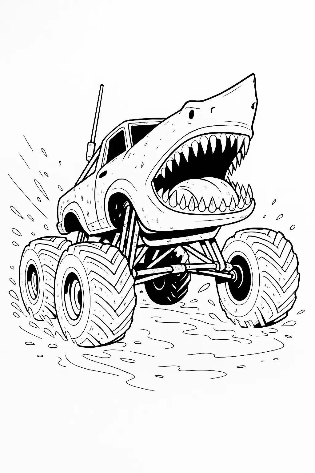 Monster Truck Coloring Pages – 036
