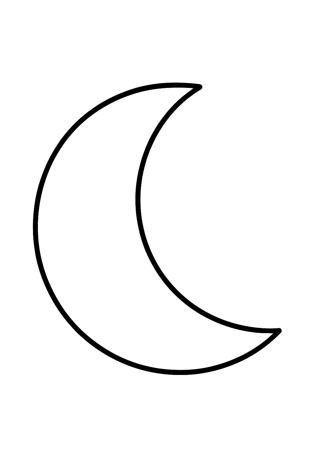Moon Coloring Pages – 007