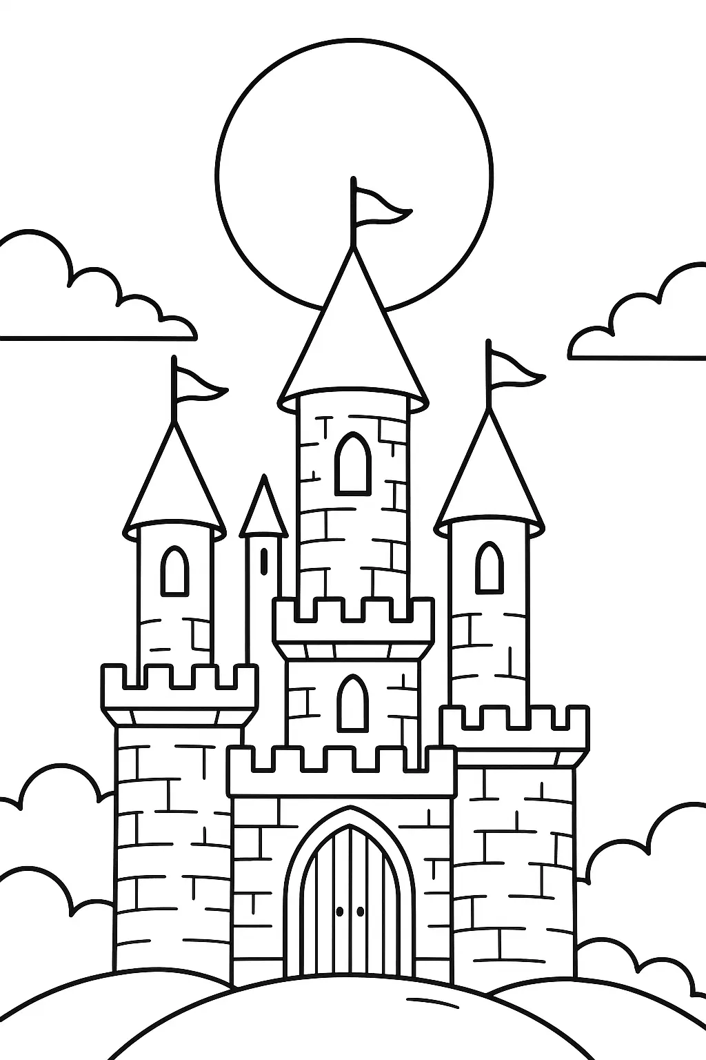 Moon Coloring Pages – 021