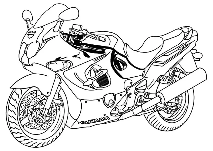 Motorcycles Coloring Pages – 004