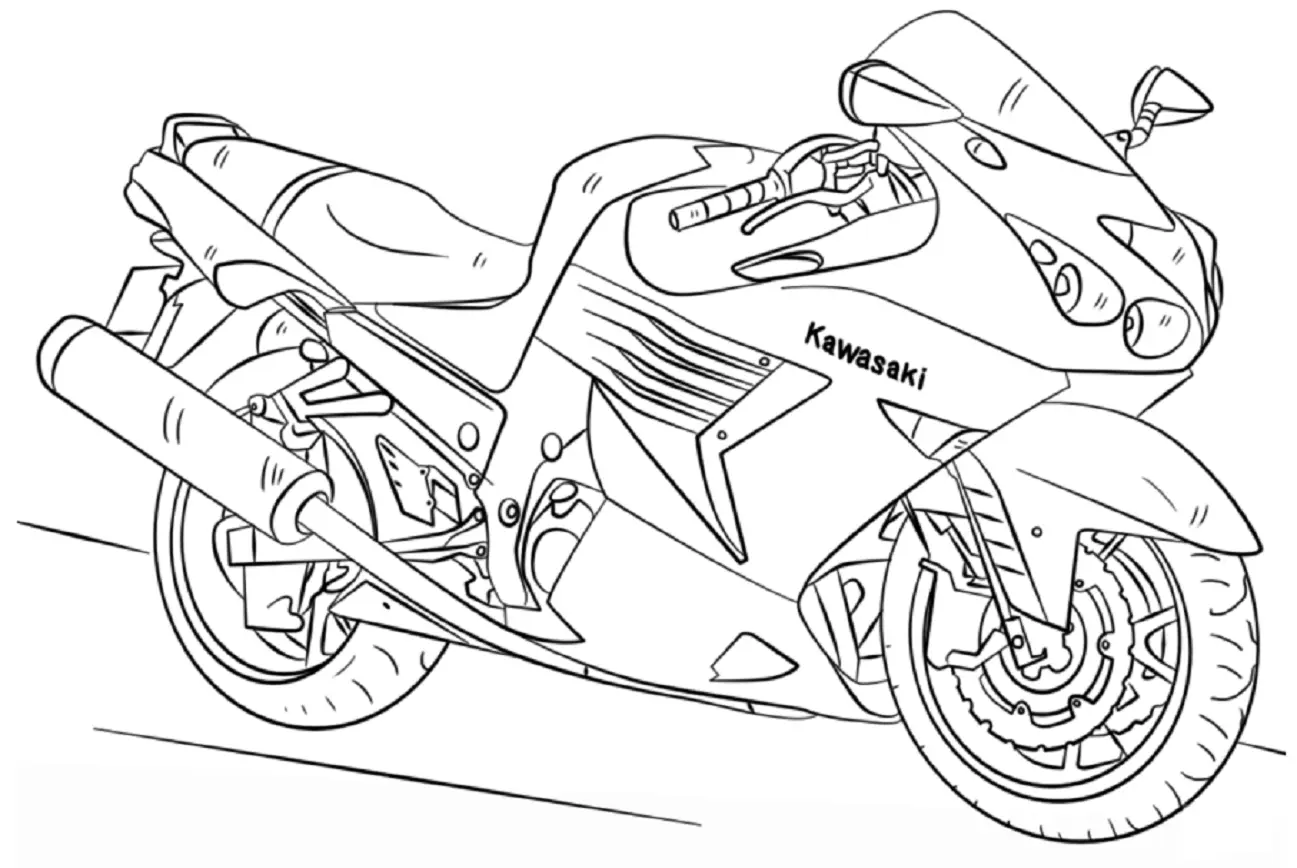 Motorcycles Coloring Pages – 008