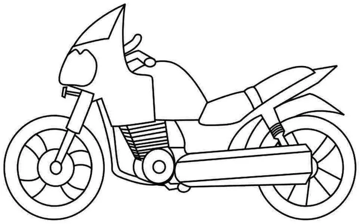 Motorcycles Coloring Pages – 011
