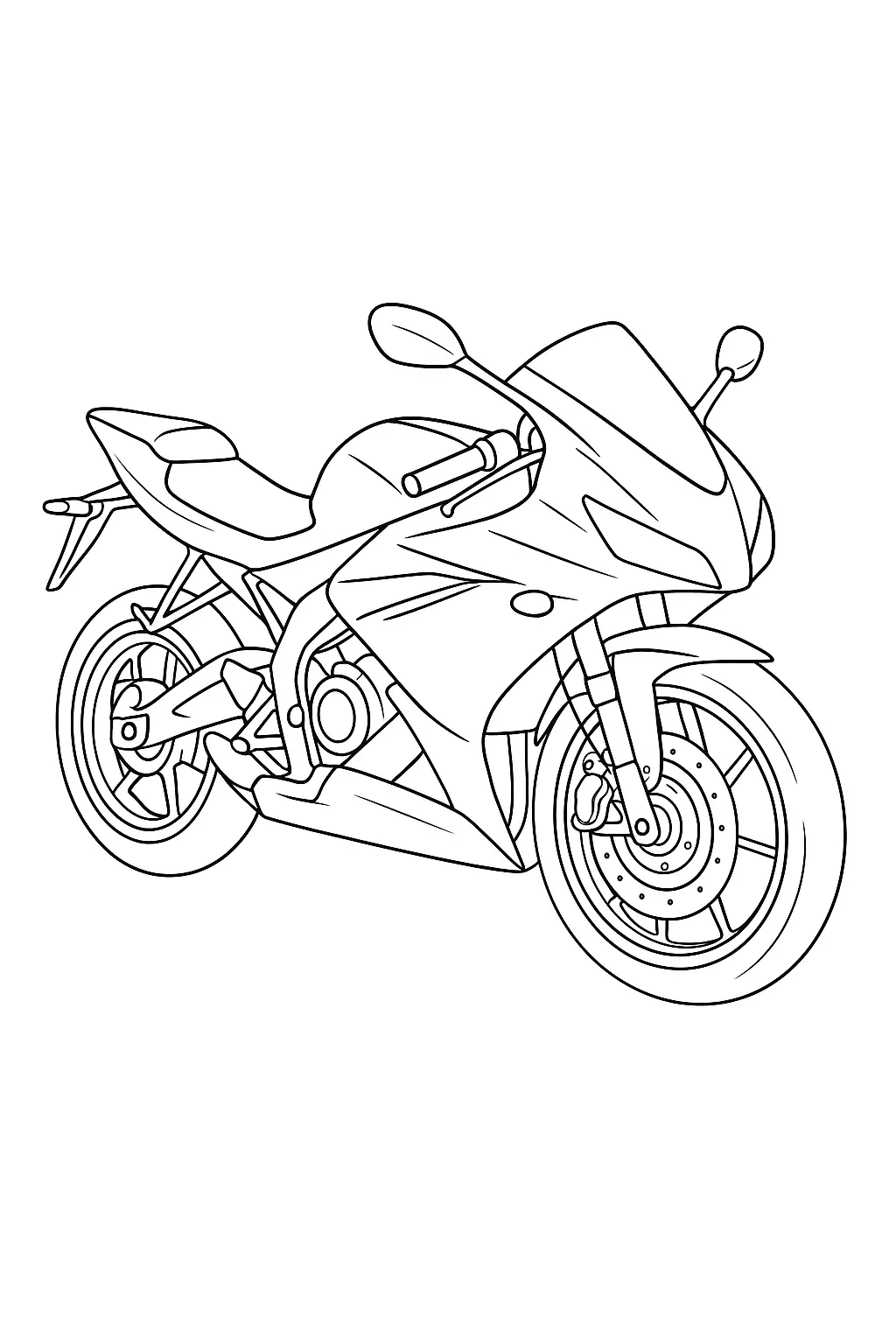 Motorcycles Coloring Pages – 017