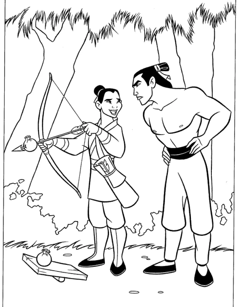 Mulan Coloring Pages – 009