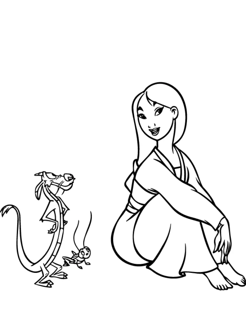 Mulan Coloring Pages – 010