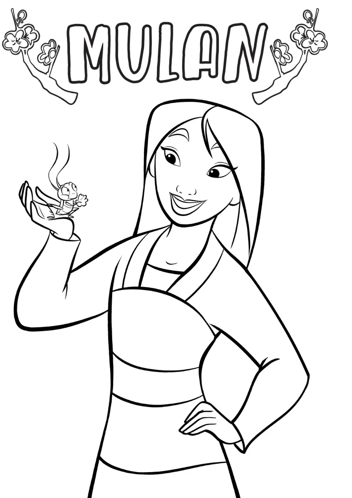 Mulan Coloring Pages – 013