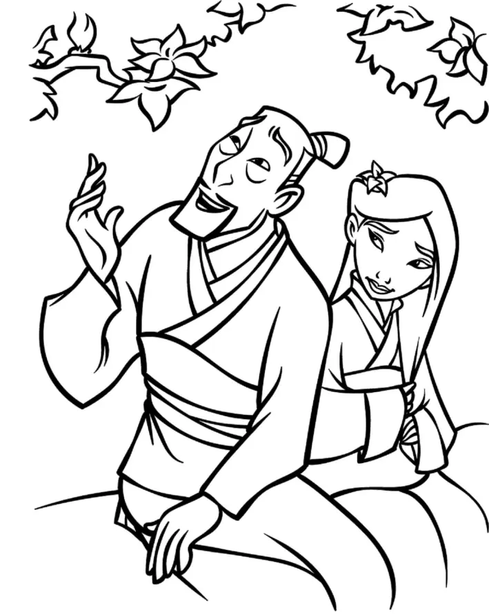 Mulan Coloring Pages – 014