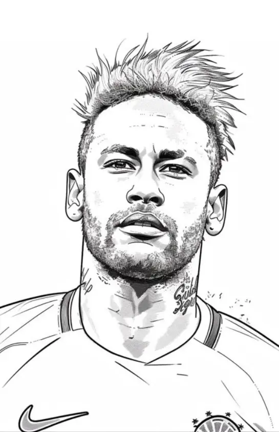 Neymar Coloring Pages – 009
