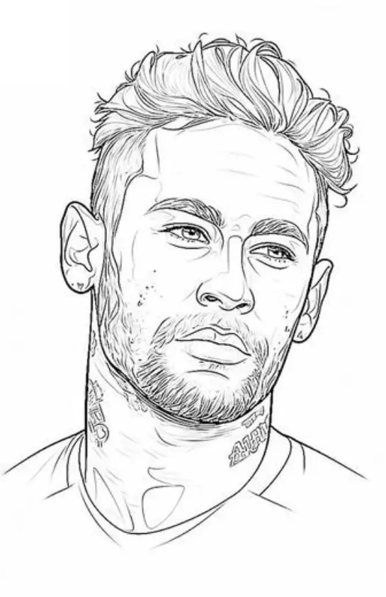 Neymar Coloring Pages – 010
