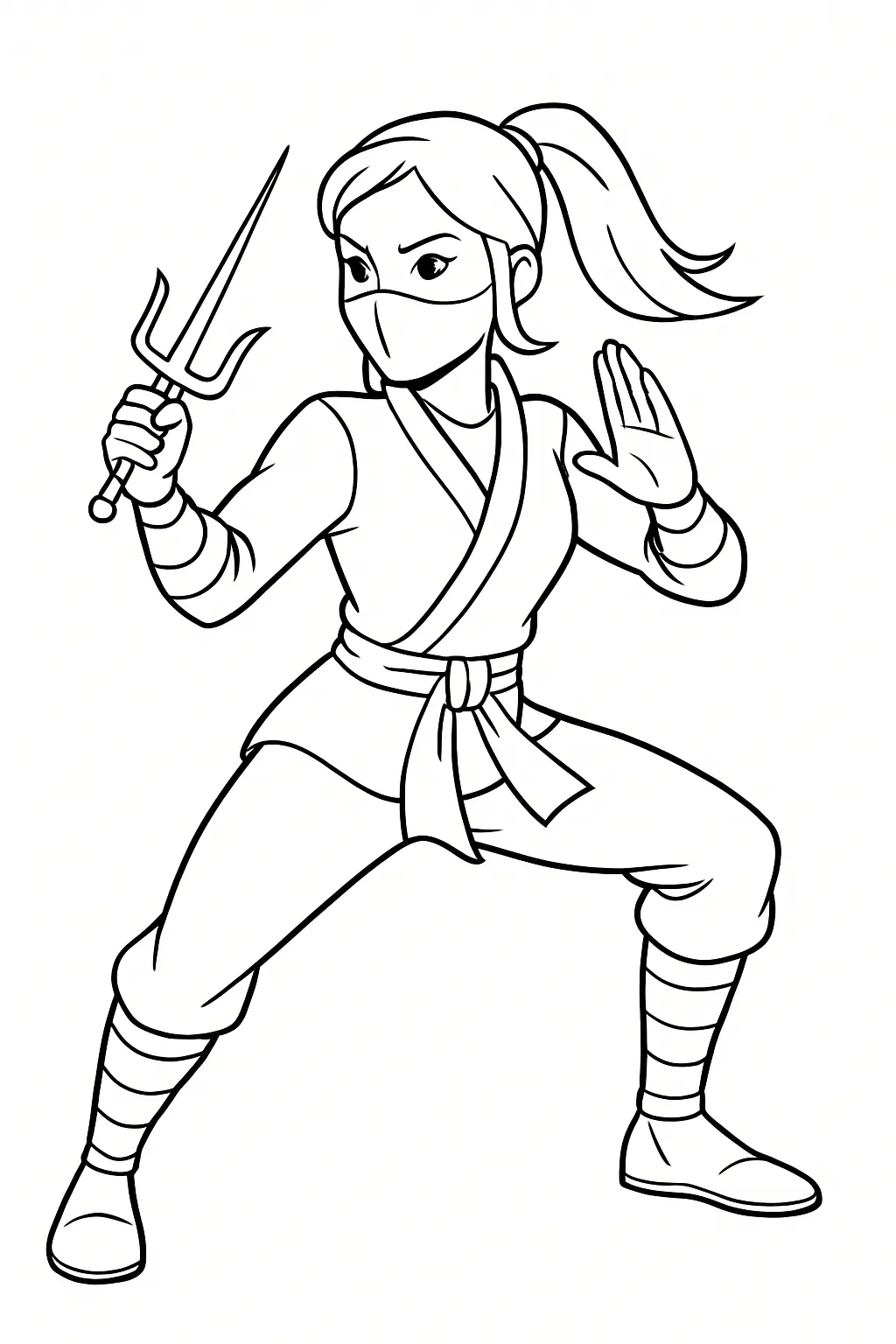 Ninja Coloring Pages – 010