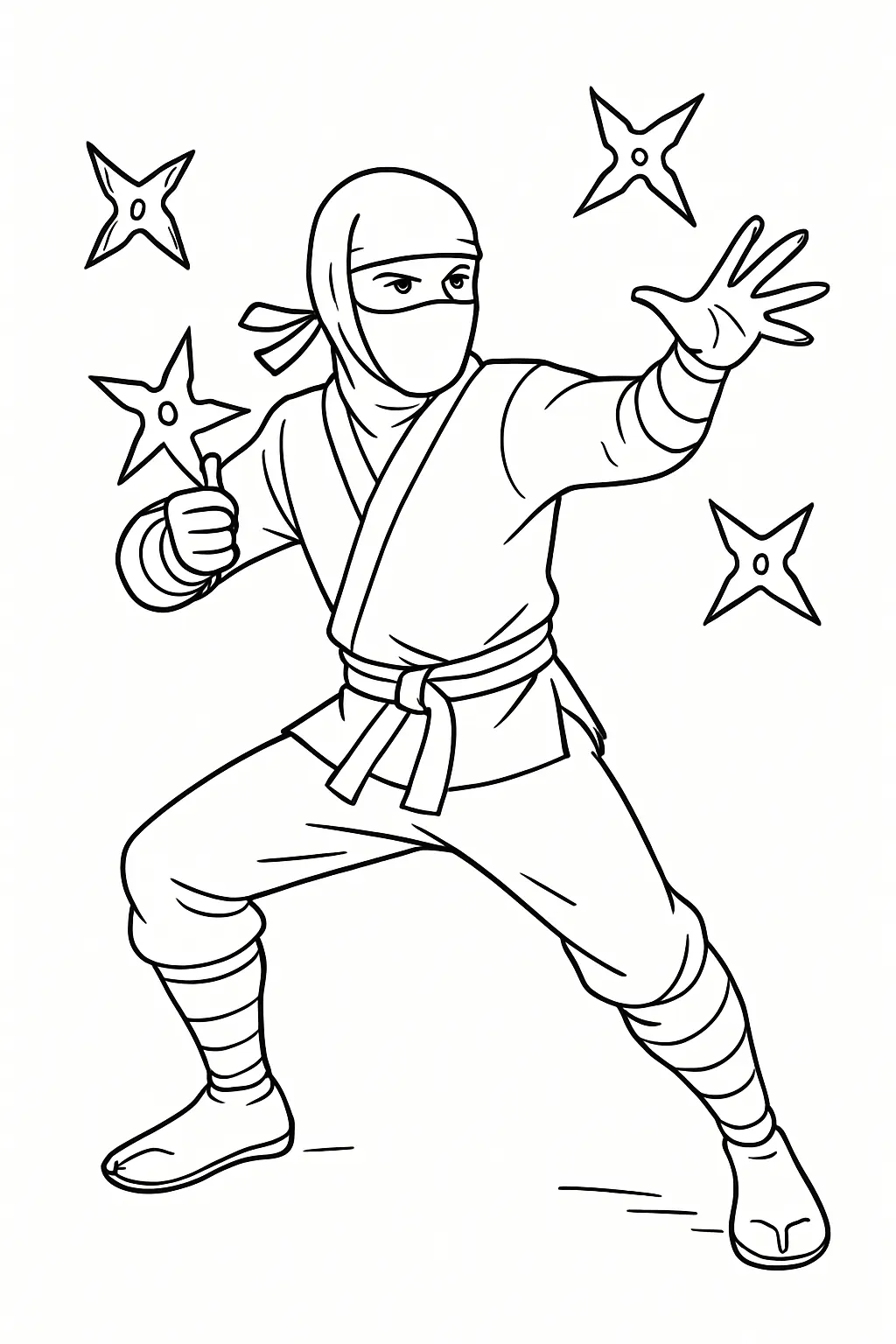 Ninja Coloring Pages – 025
