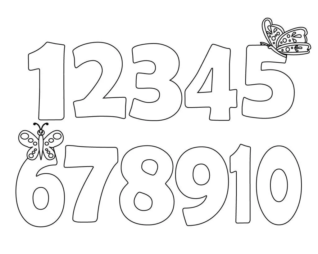 Numbers Coloring Pages – 006