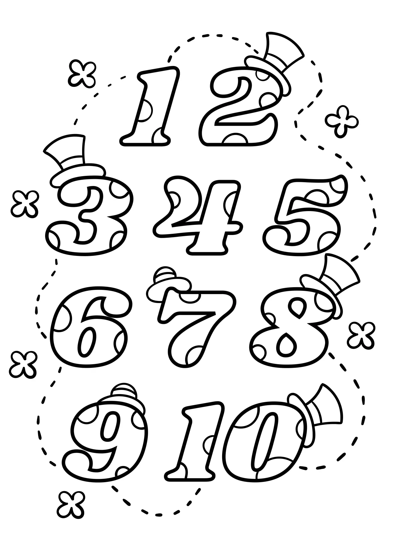 Numbers Coloring Pages – 011