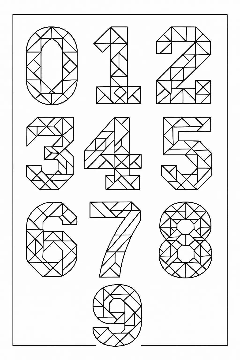 Numbers Coloring Pages – 018