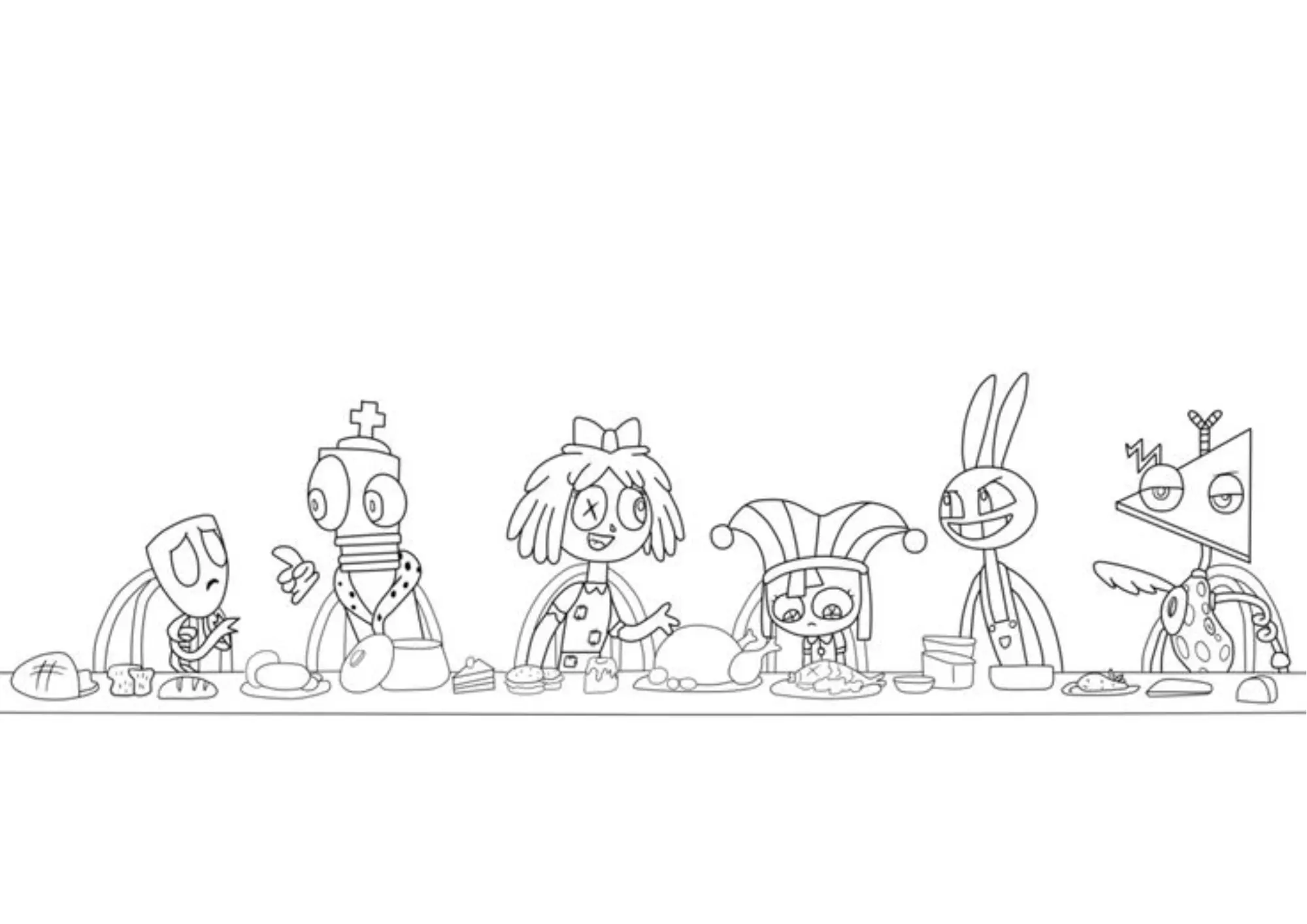 O Incrivel Circus Digital Coloring Pages – 028