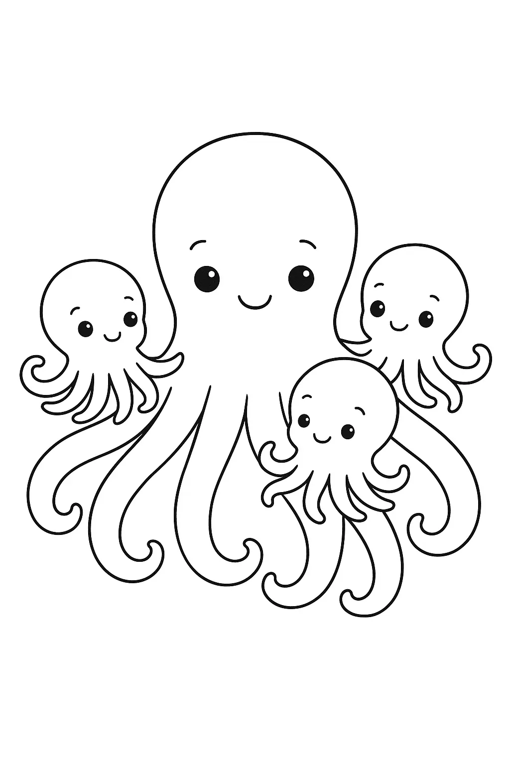Octopus Coloring Pages – 009