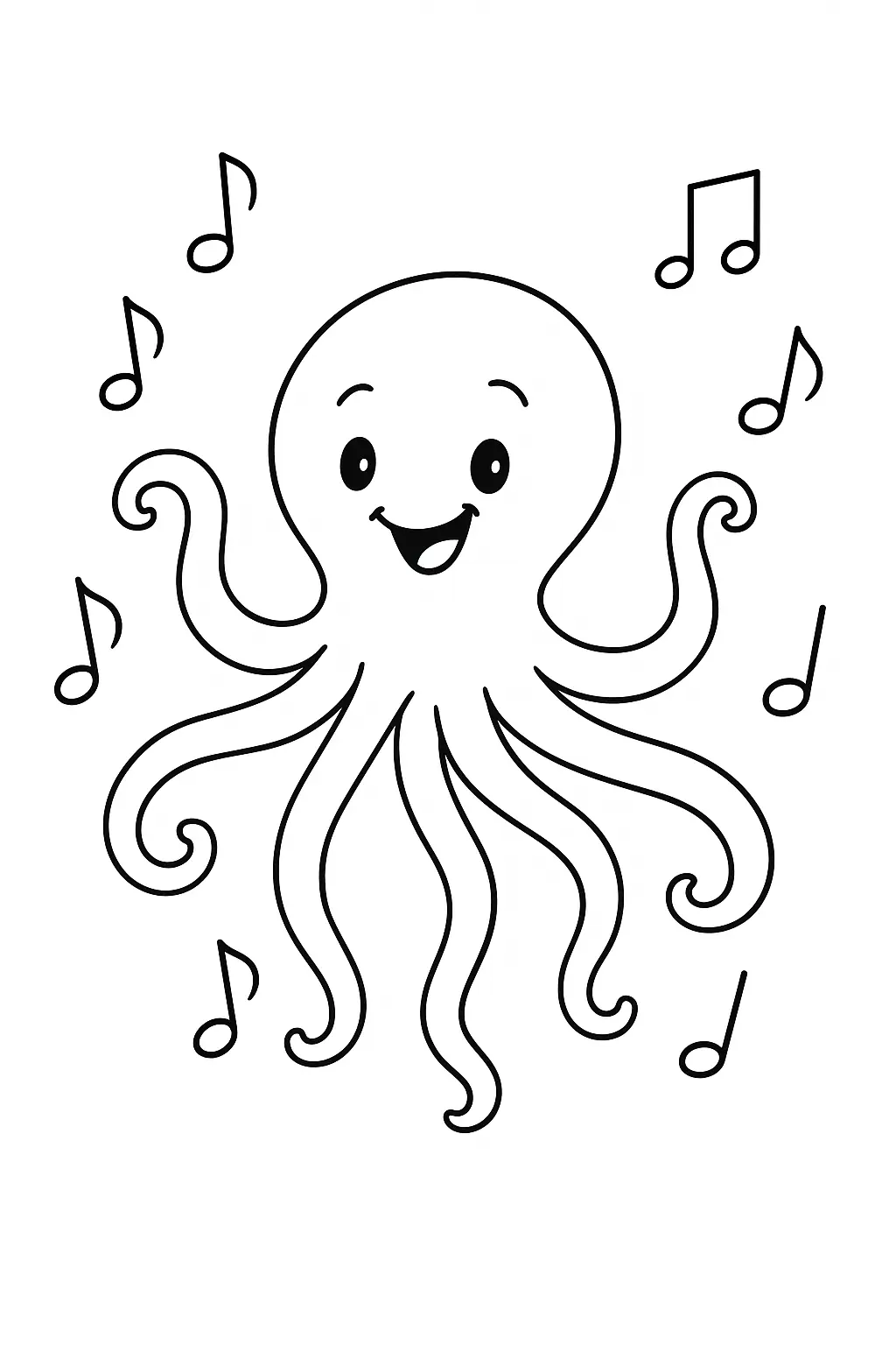 Octopus Coloring Pages – 018