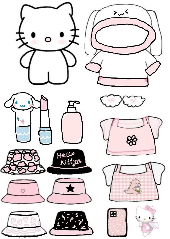 Paper Doll Coloring Pages – 017