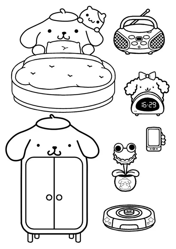 Paper Duck Coloring Pages – 025