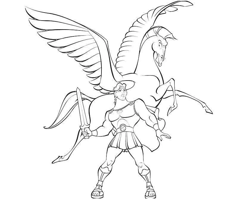 Pegasus Coloring Pages – 003