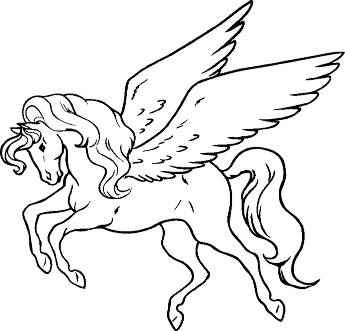Pegasus Coloring Pages – 005