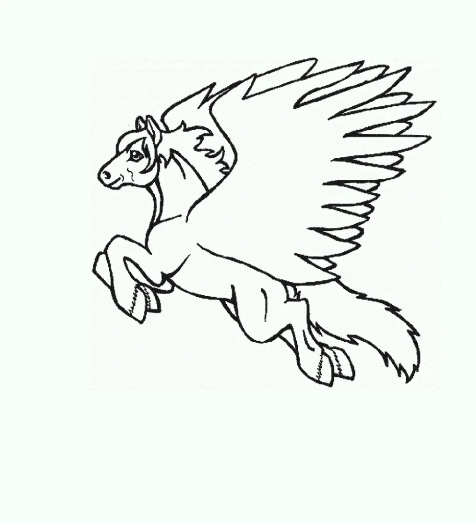 Pegasus Coloring Pages – 006
