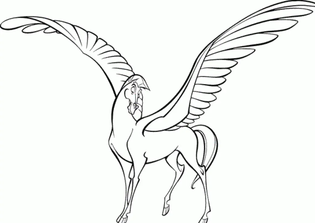 Pegasus Coloring Pages – 009