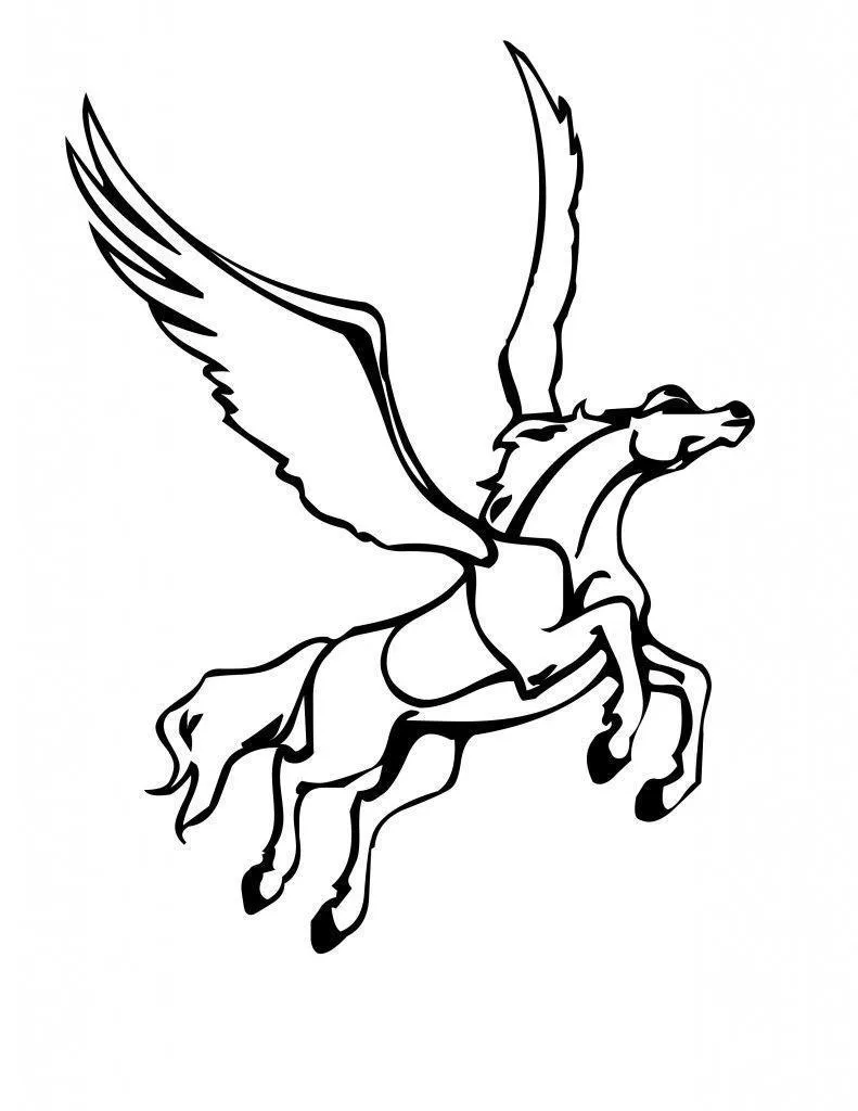 Pegasus Coloring Pages – 010