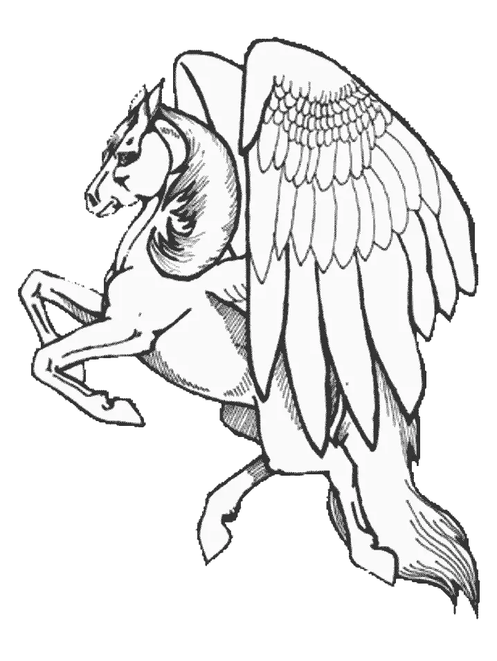 Pegasus Coloring Pages – 012