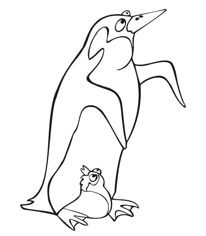 Penguins Coloring Pages – 002