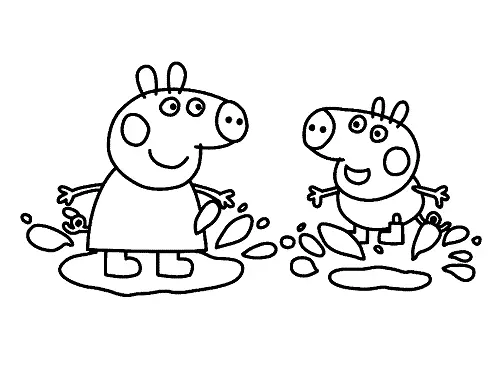 Peppa Pig Coloring Pages – 010