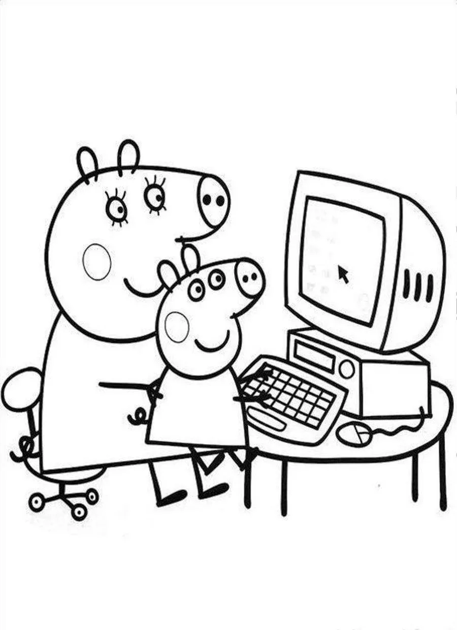 Peppa Pig Coloring Pages – 011