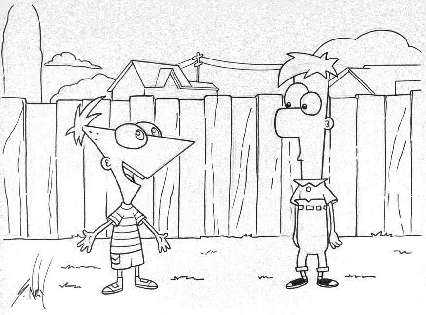 Phineas And Ferb Coloring Pages – 010
