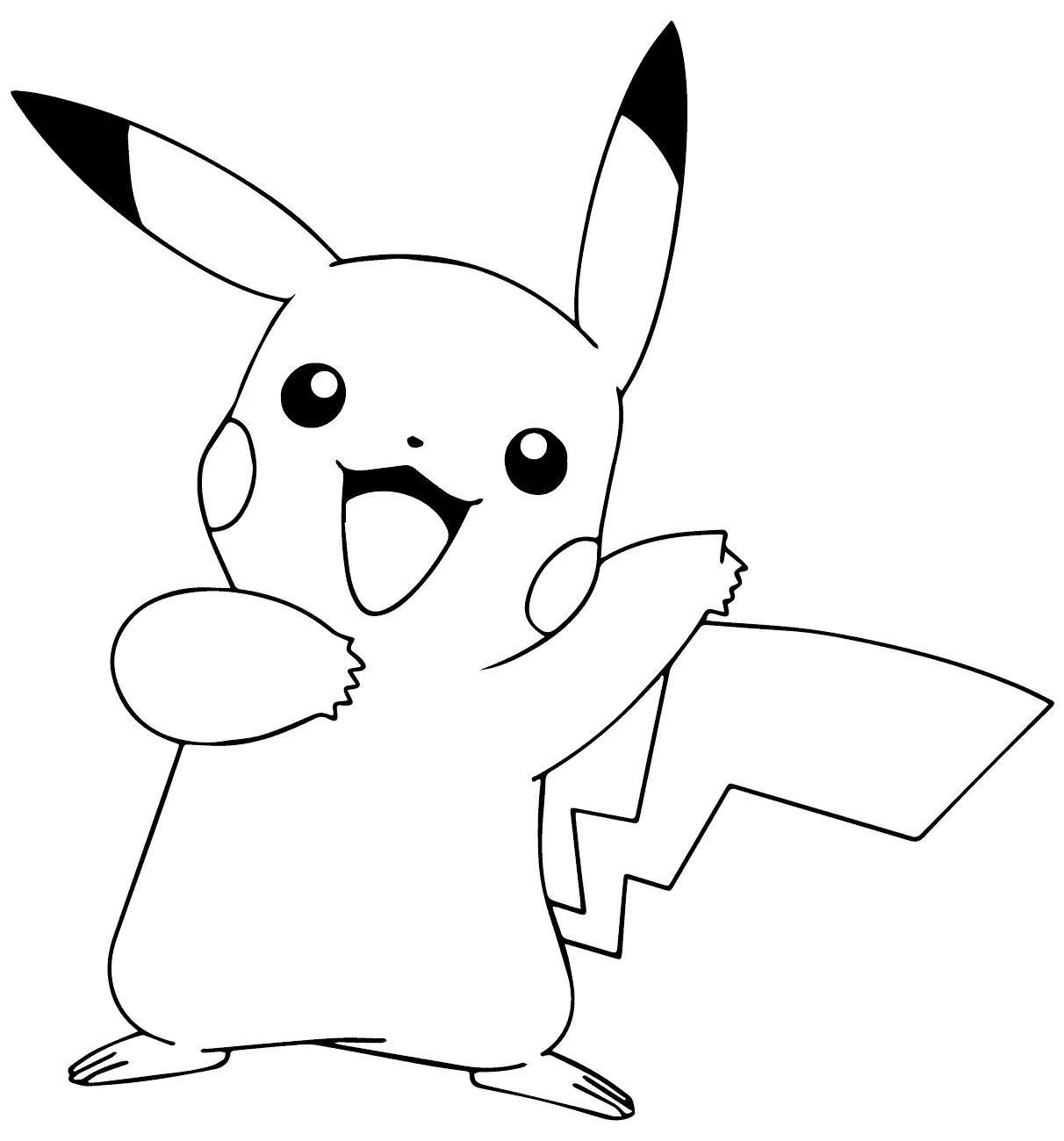 Pikachu Coloring Pages – 005