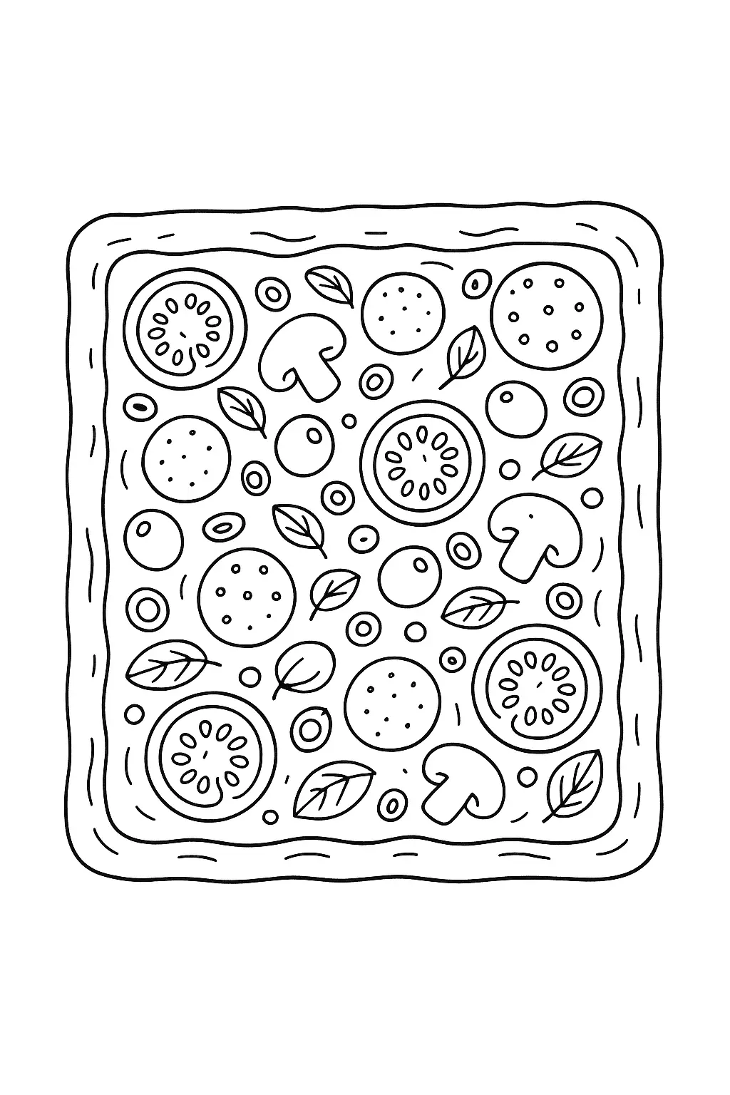 Pizza Coloring Pages – 019