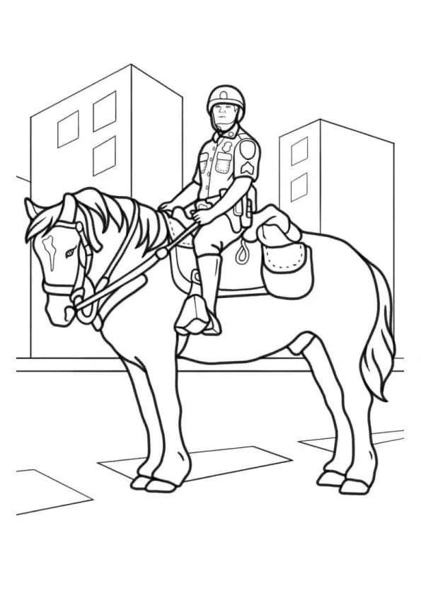 Police Coloring Pages – 012