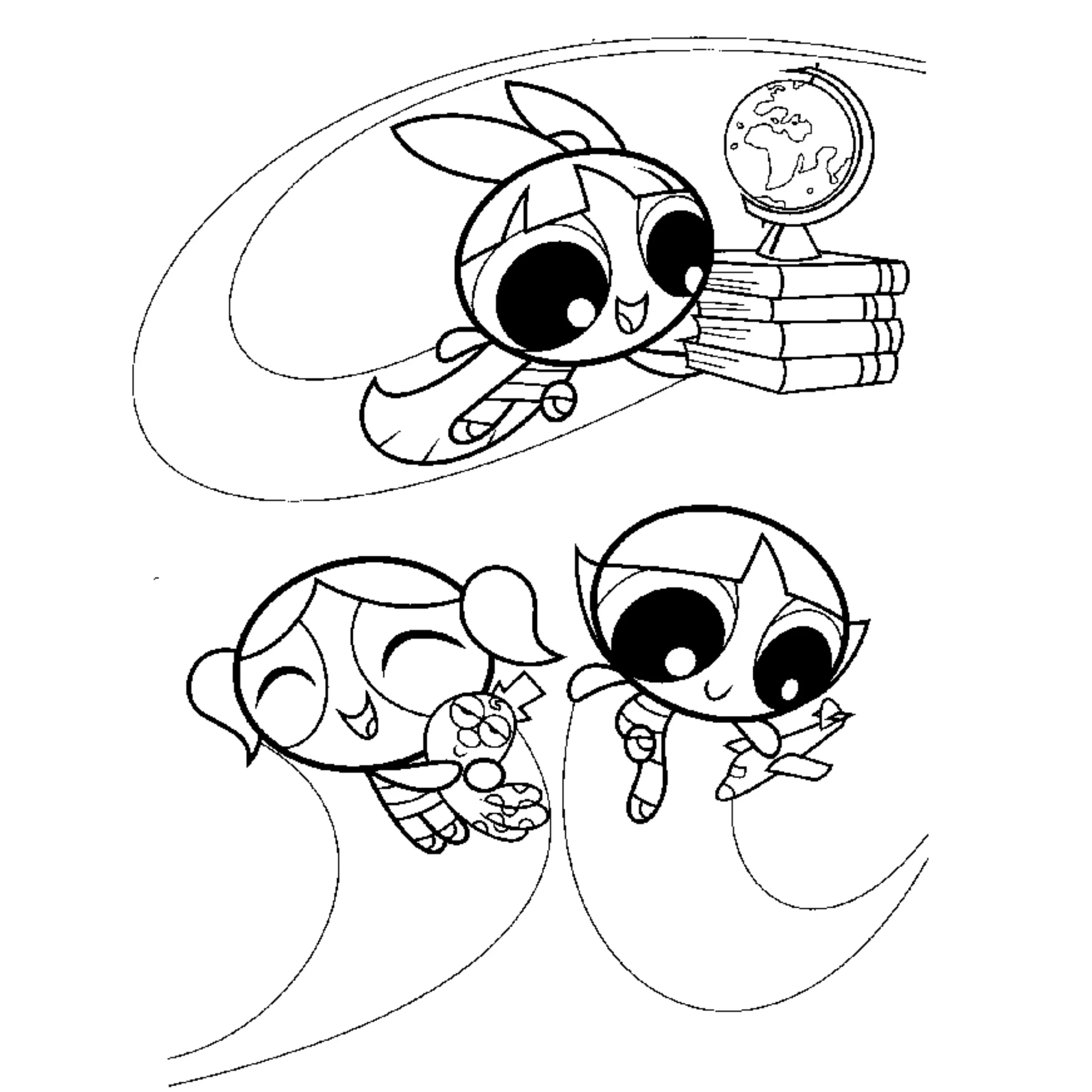 Powerpuff Girls Coloring Pages – 014